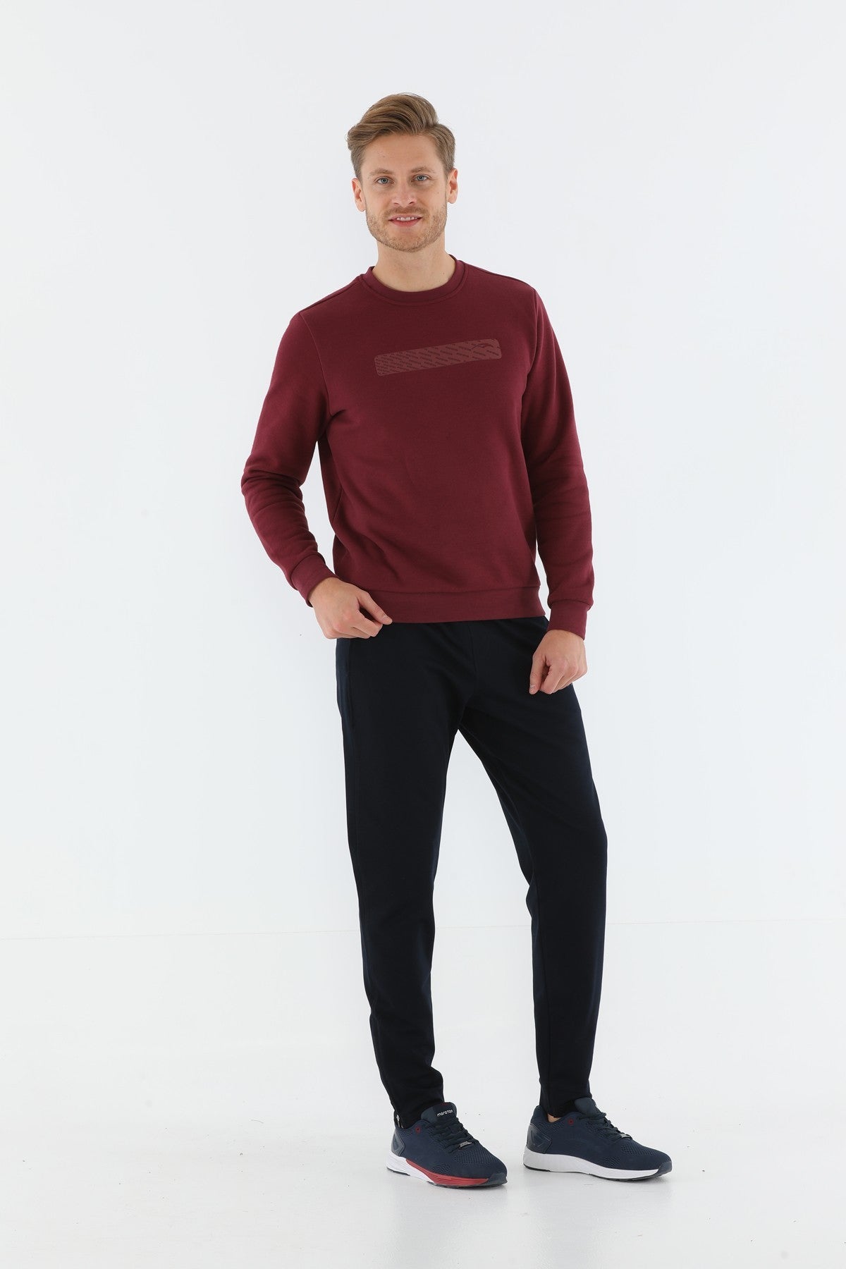 SlimFit Erkek Dar Paça Lacivert Eşofman Altı