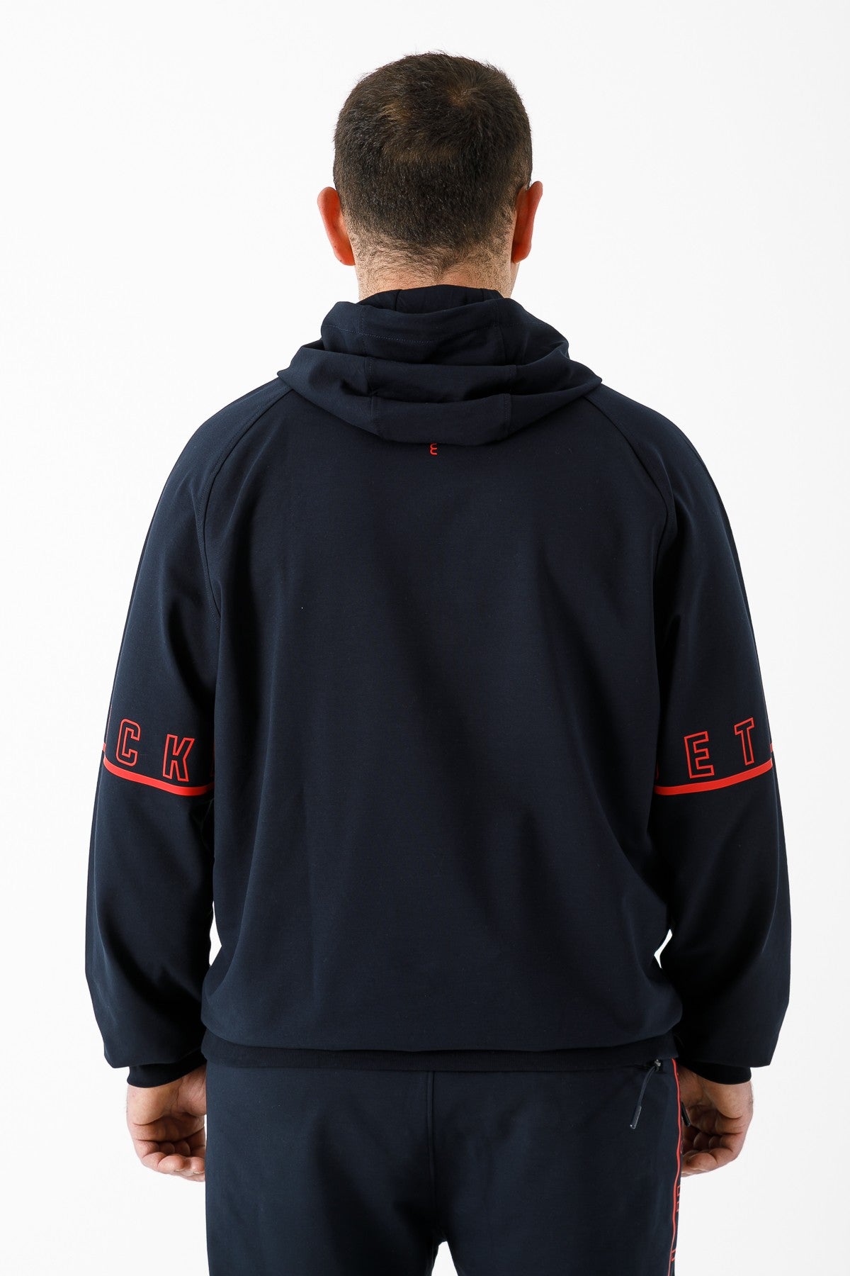 Büyük Beden Erkek Kapüşonlu Lacivert Sweatshirt
