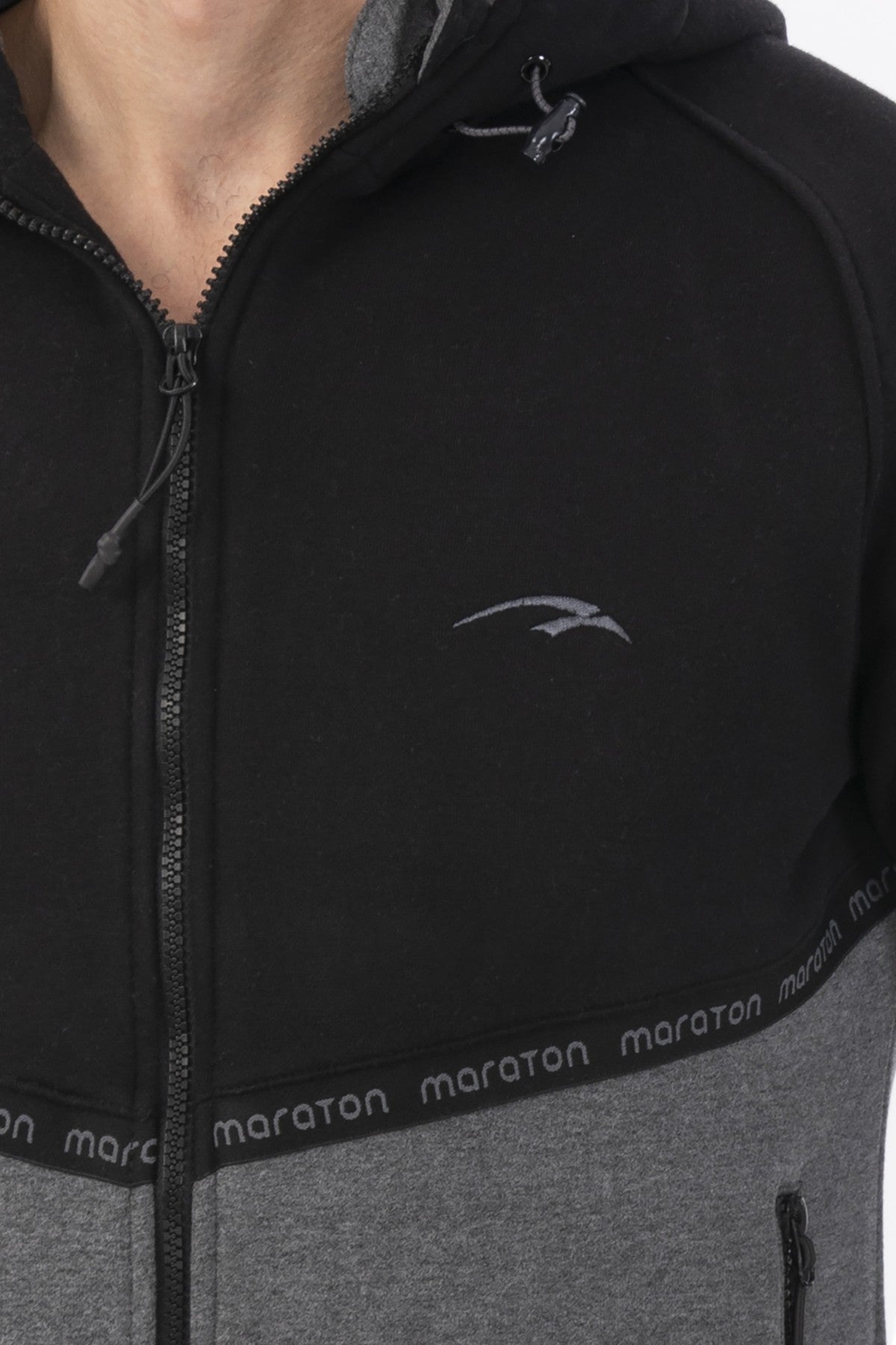 Comfort Erkek Kapüşonlu Siyah Eşofman Takımı