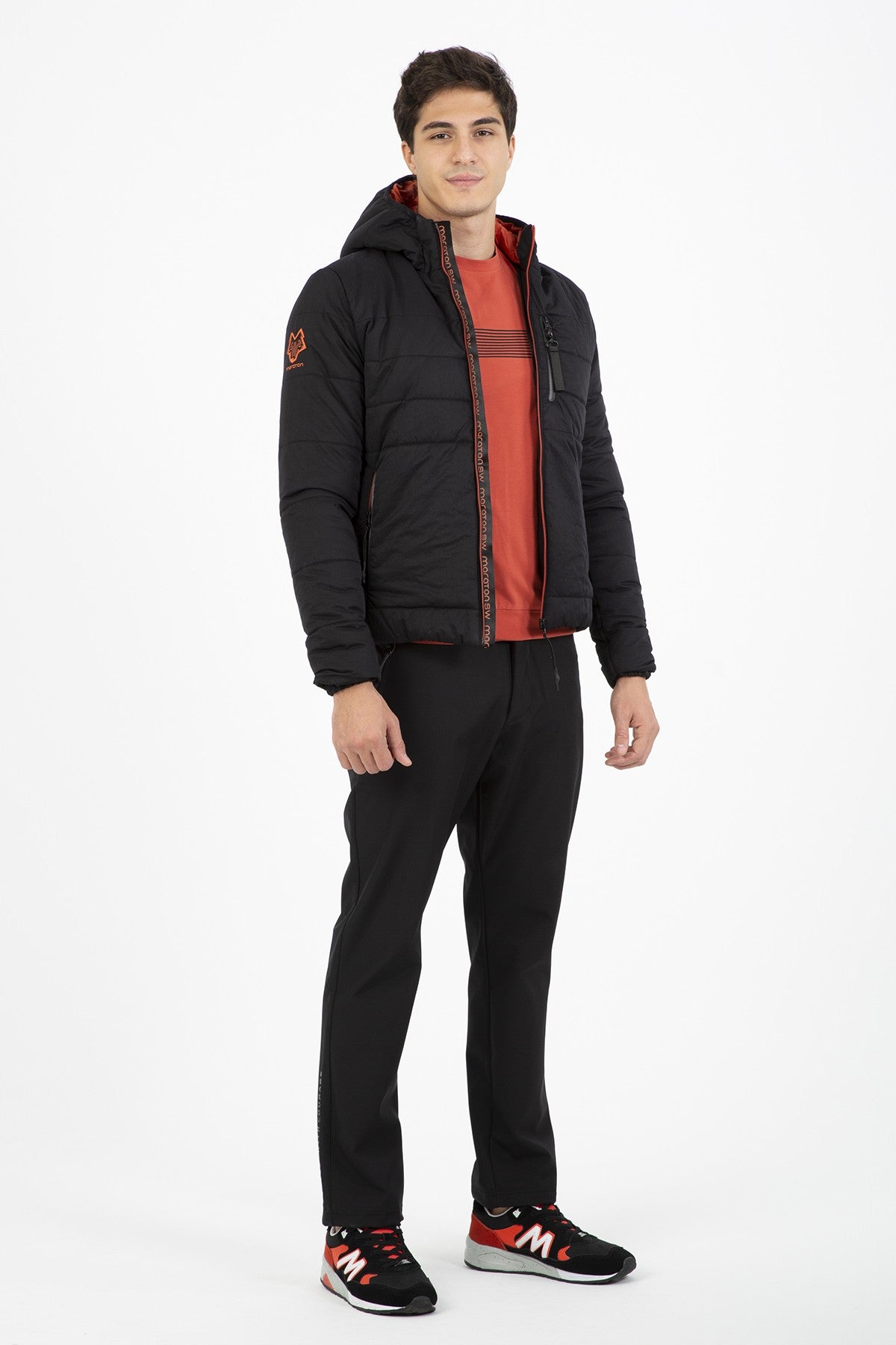 Regular Erkek Düz Paça Siyah Pantolon