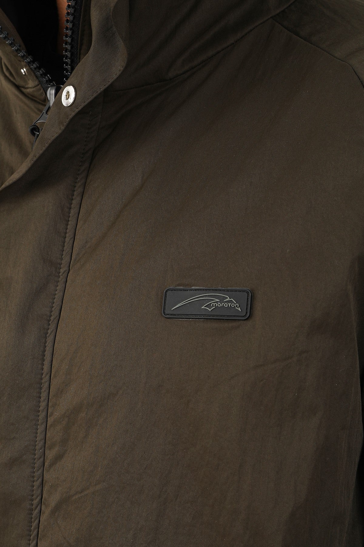 Regular Erkek Kapüşonlu Haki Parka
