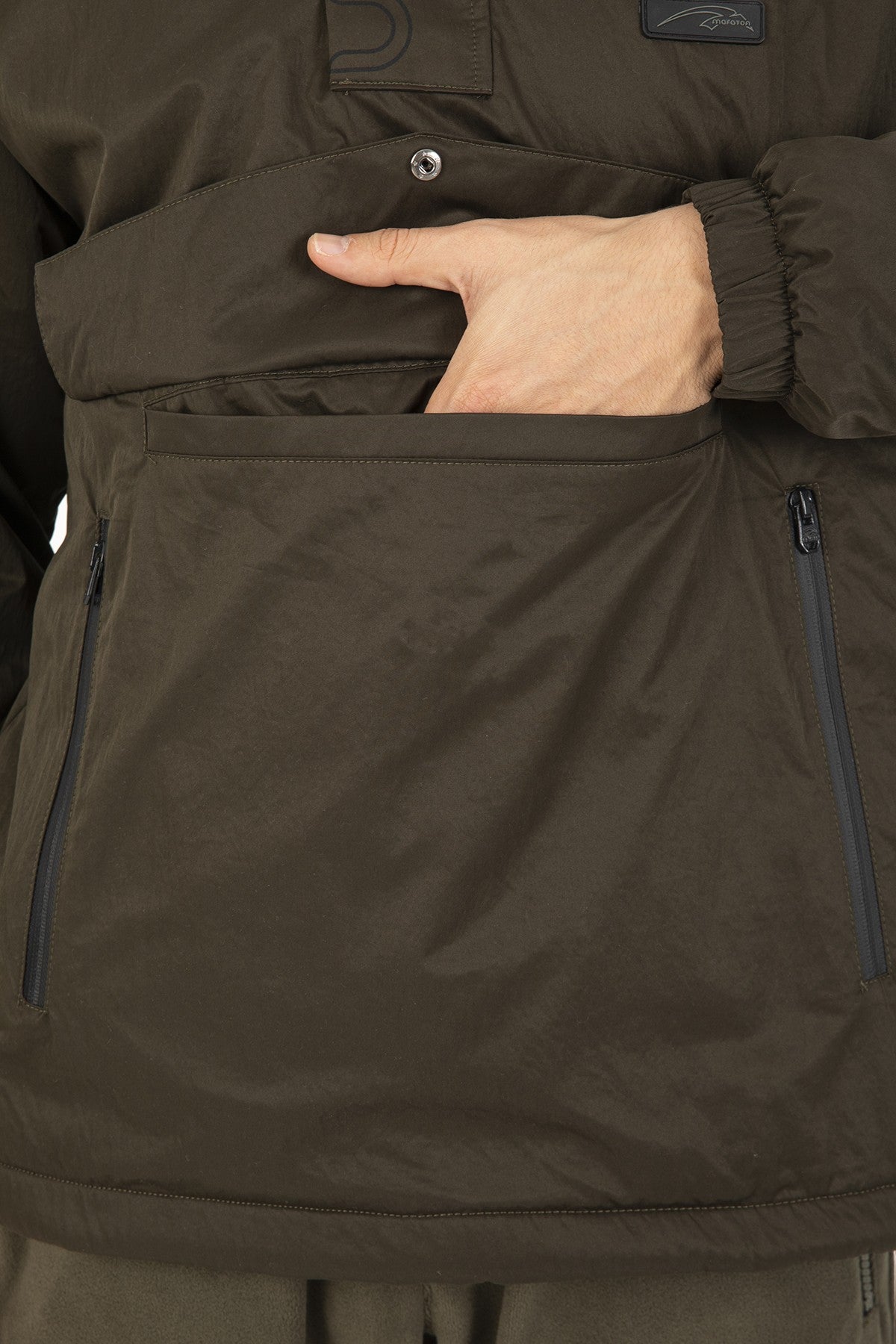 Comfort Erkek Kapüşonlu Haki Yağmurluk