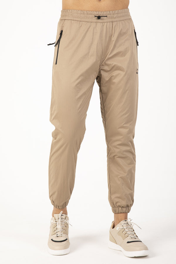 Regular Erkek Lastik Paça Bej Pantolon