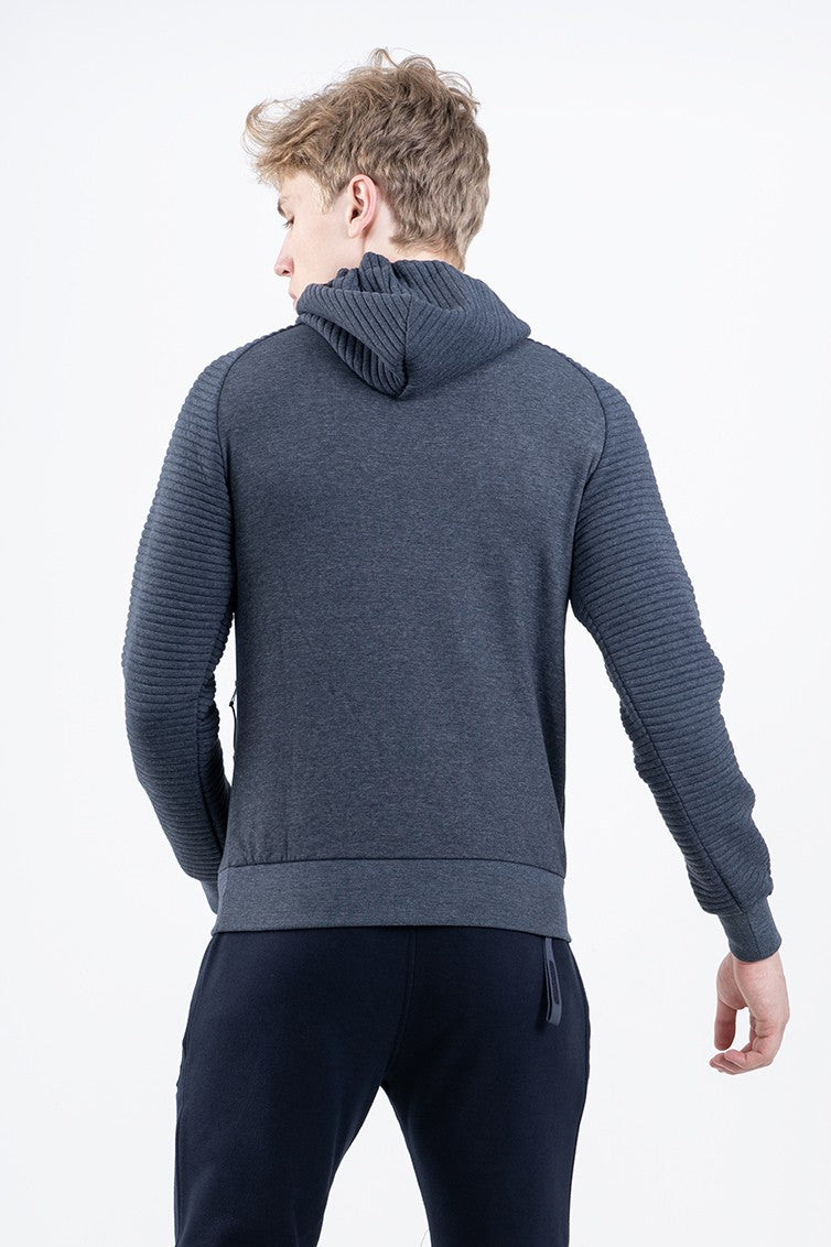 Regular Erkek Kapüşonlu Lacivert Sweatshirt
