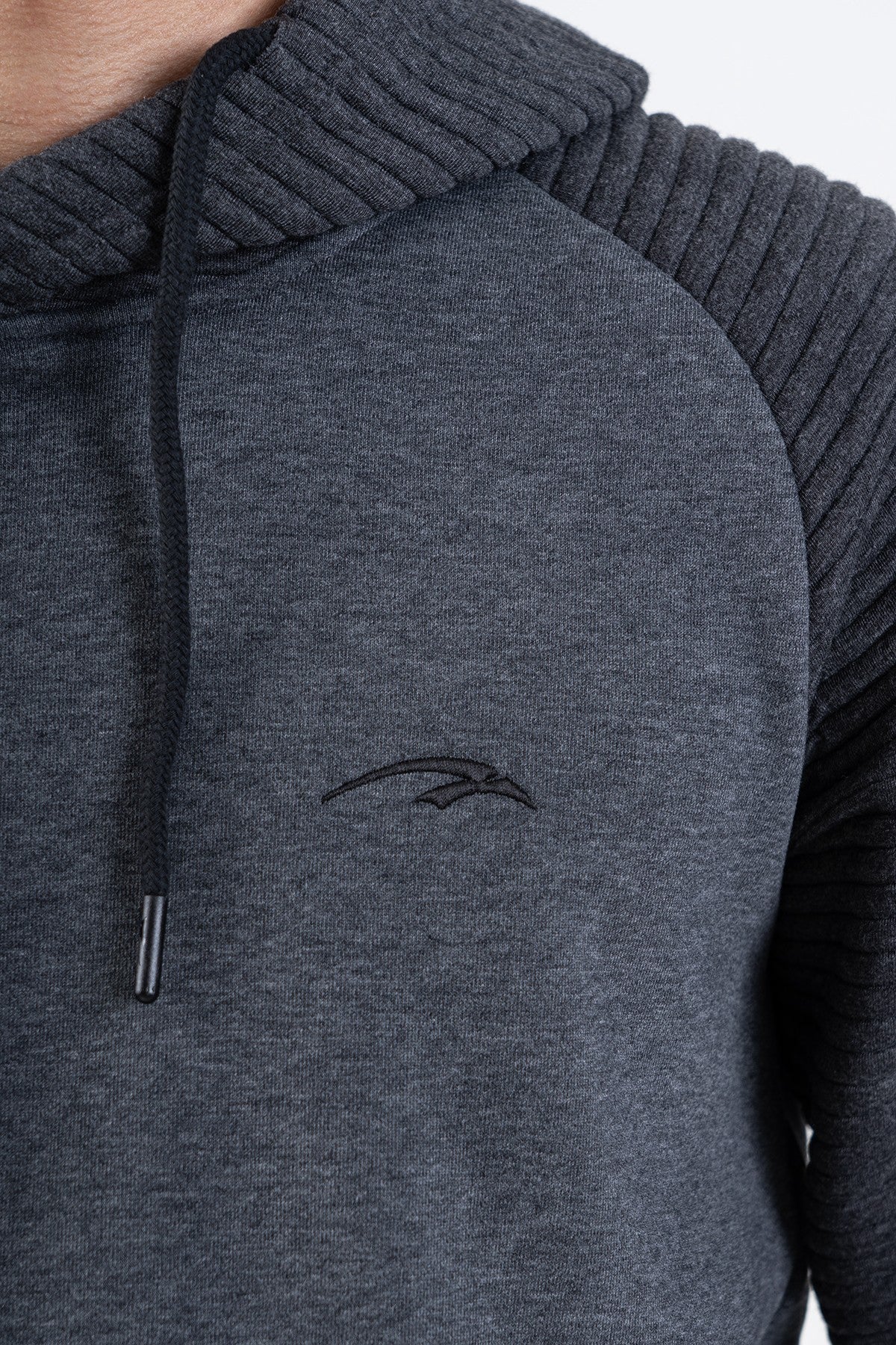 Regular Erkek Kapüşonlu Siyah Sweatshirt