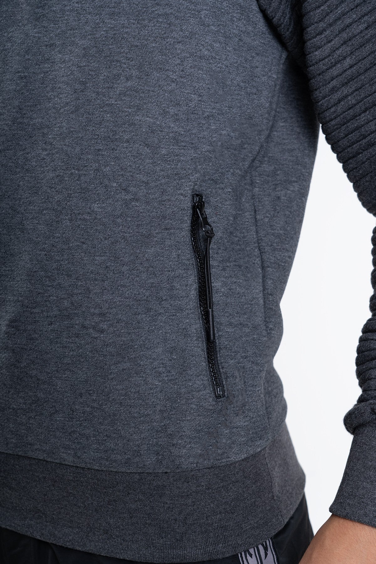 Regular Erkek Kapüşonlu Siyah Sweatshirt