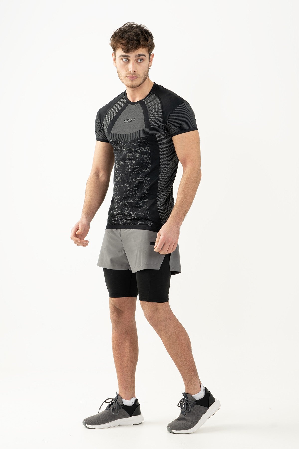 SlimFit Erkek Bisiklet Yaka Siyah T-shirt