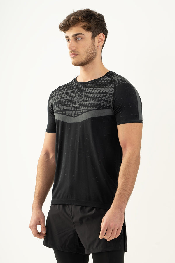 SlimFit Erkek Bisiklet Yaka Siyah T-shirt