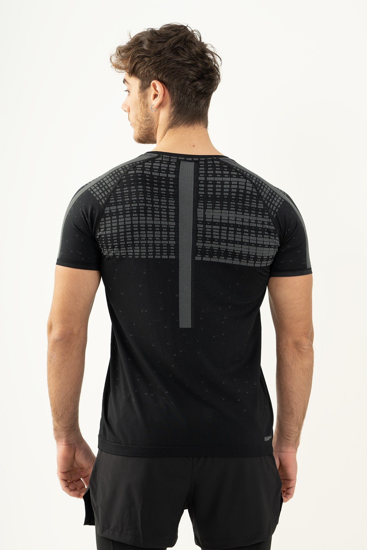 SlimFit Erkek Bisiklet Yaka Siyah T-shirt