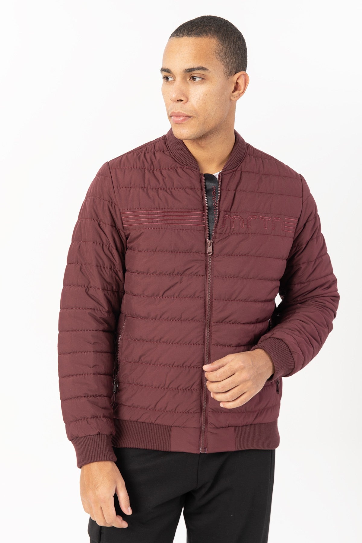 Regular Erkek Hakim Yaka Bordo Mont
