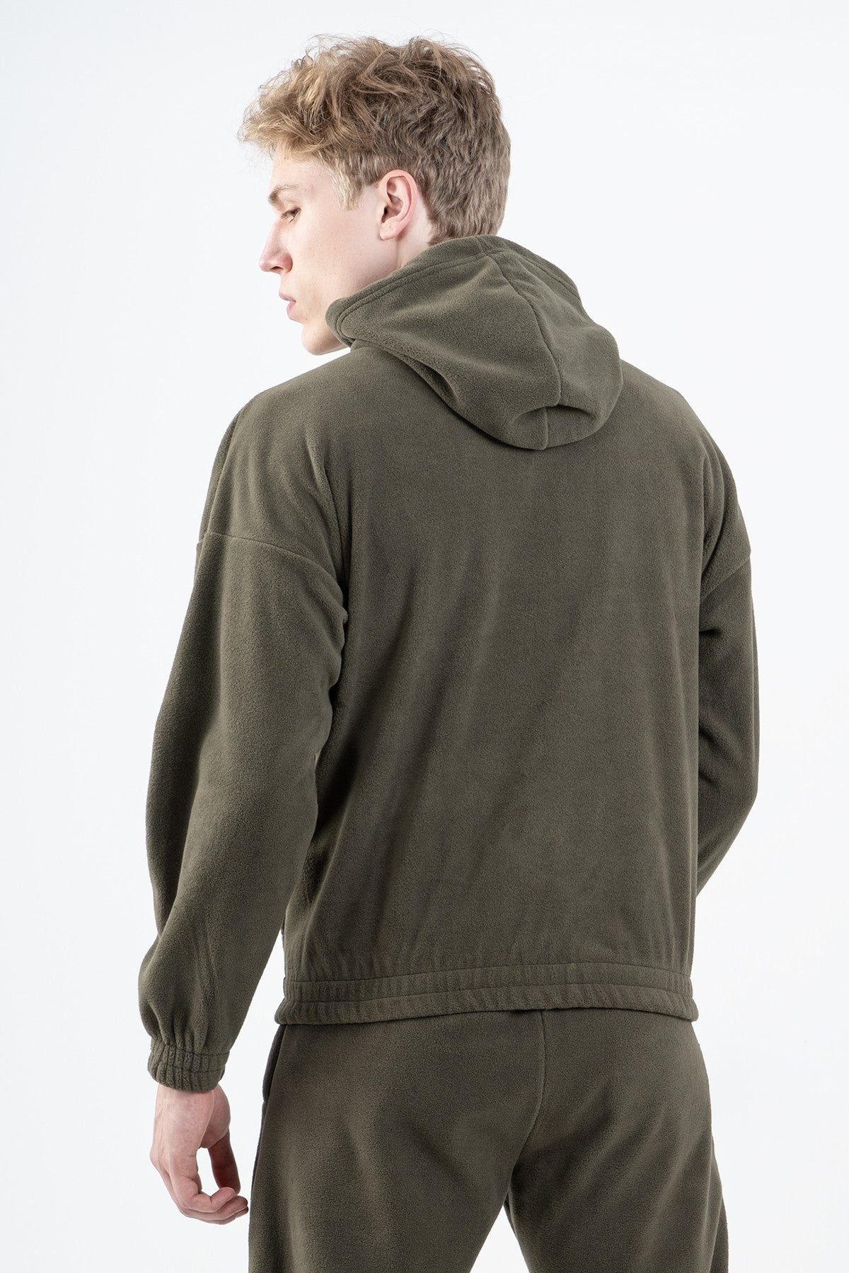 Comfort Erkek Kapüşonlu Haki Sweatshirt