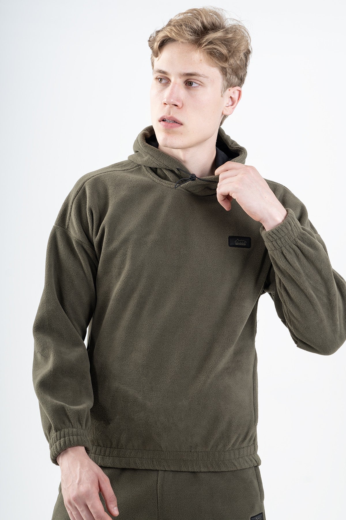Comfort Erkek Kapüşonlu Haki Sweatshirt