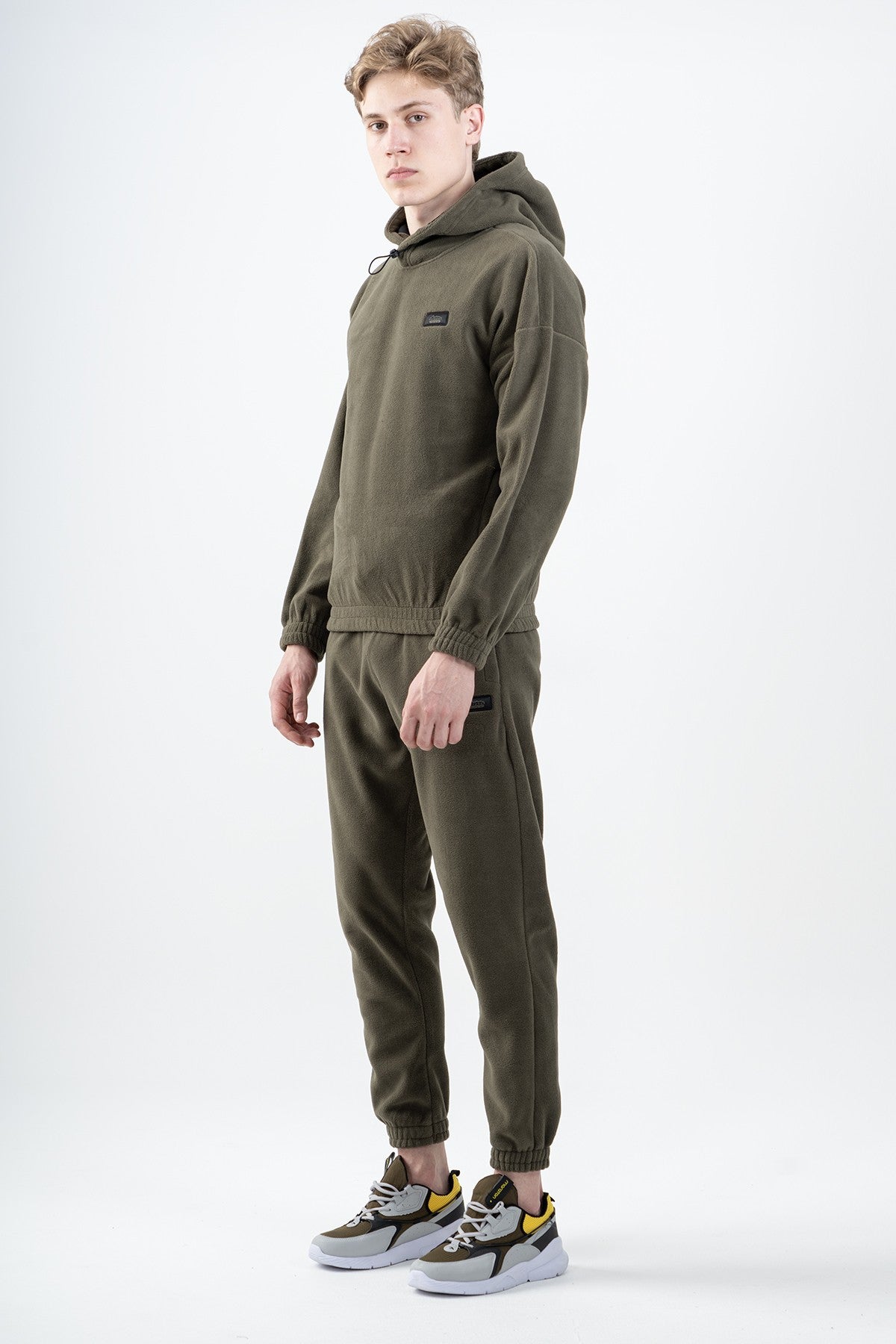 Comfort Erkek Kapüşonlu Haki Sweatshirt