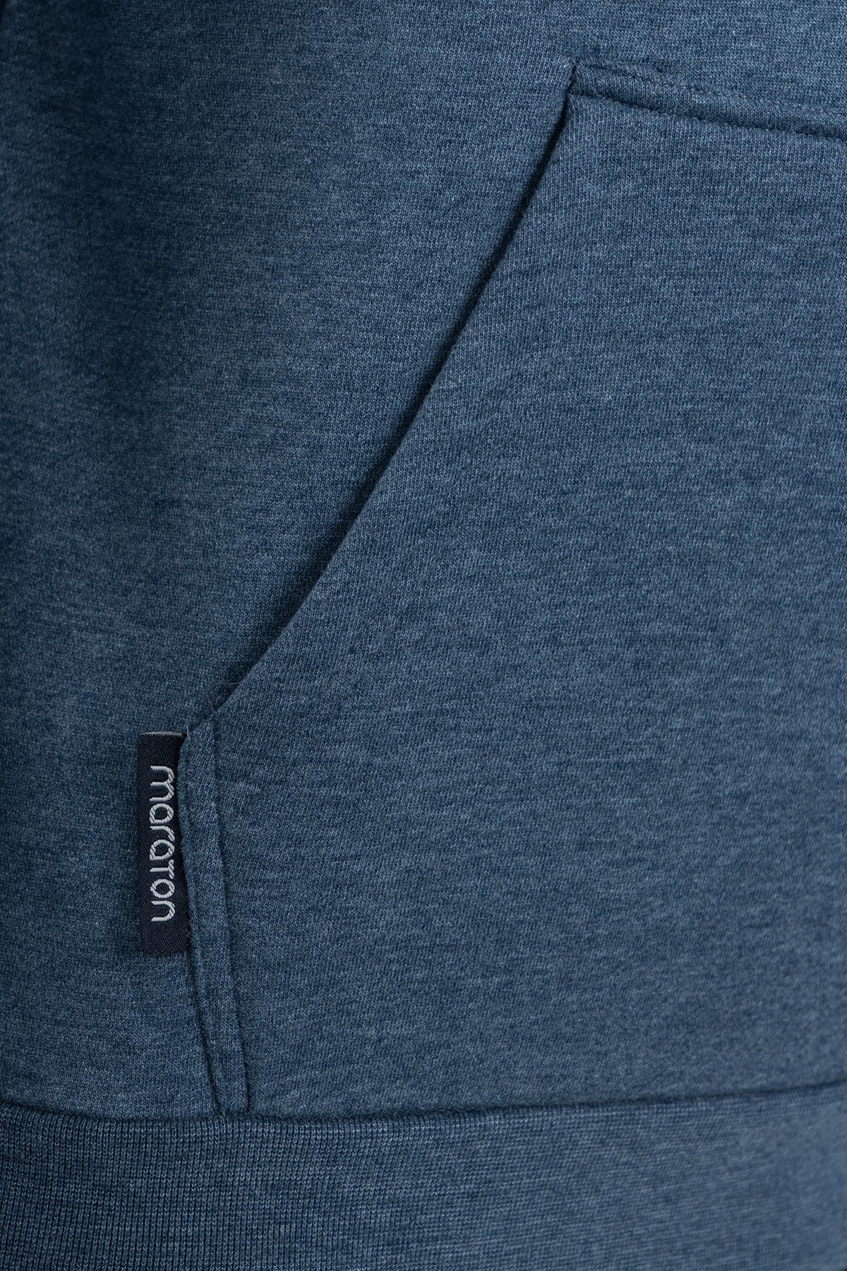 Comfort Erkek Kapüşonlu Lacivertmelanj Sweatshirt