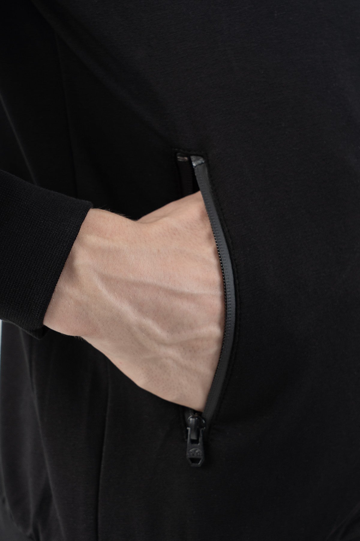 Comfort Erkek Kapüşonlu Siyah Eşofman Üstü