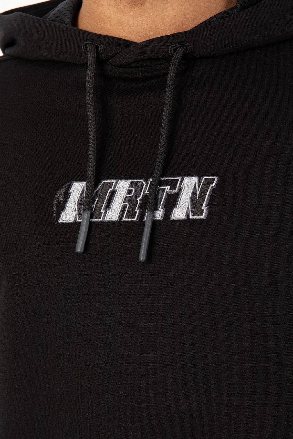 Oversize Erkek Kapüşonlu Siyah Sweatshirt