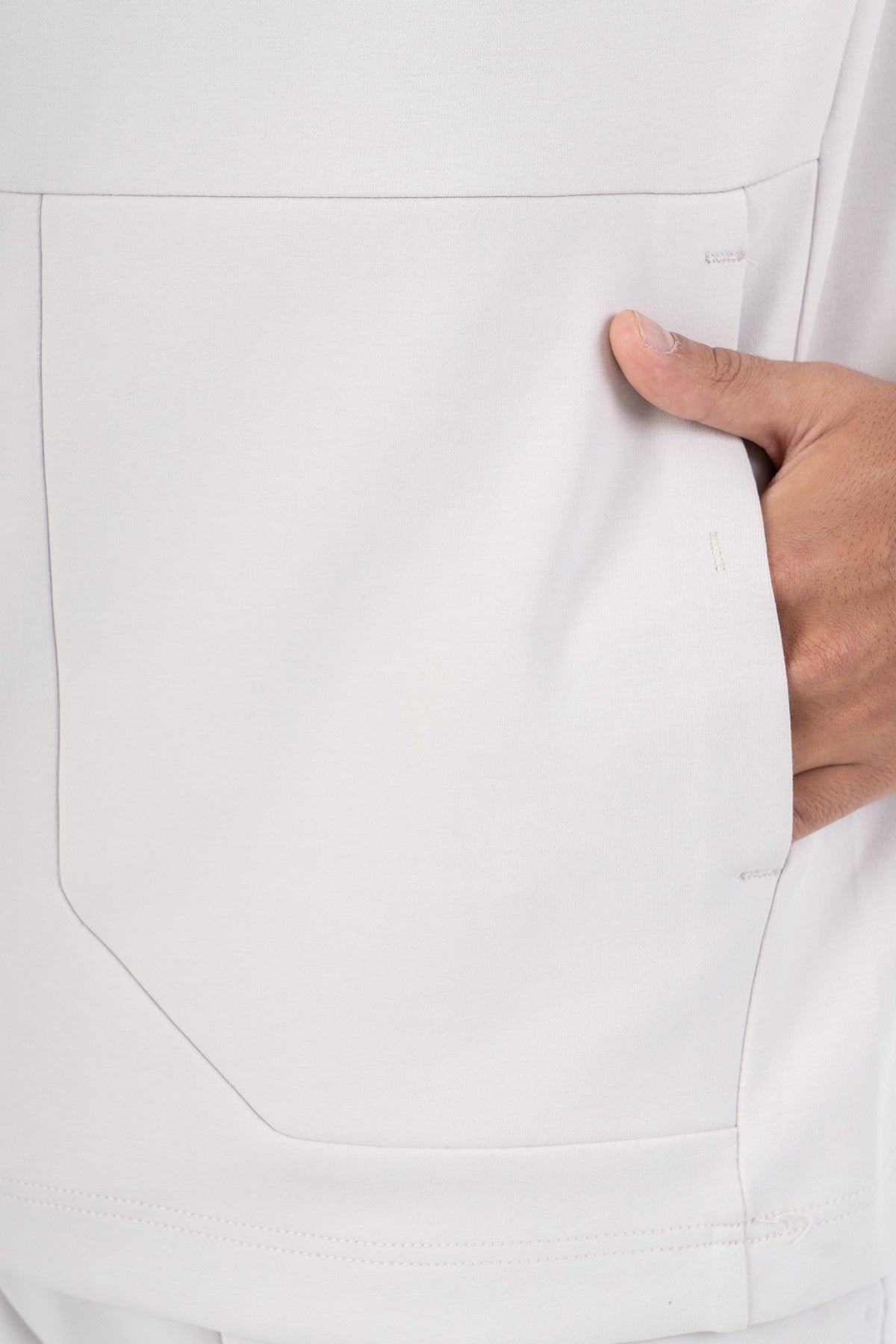 Regular Erkek Kapüşonlu Gri Sweatshirt