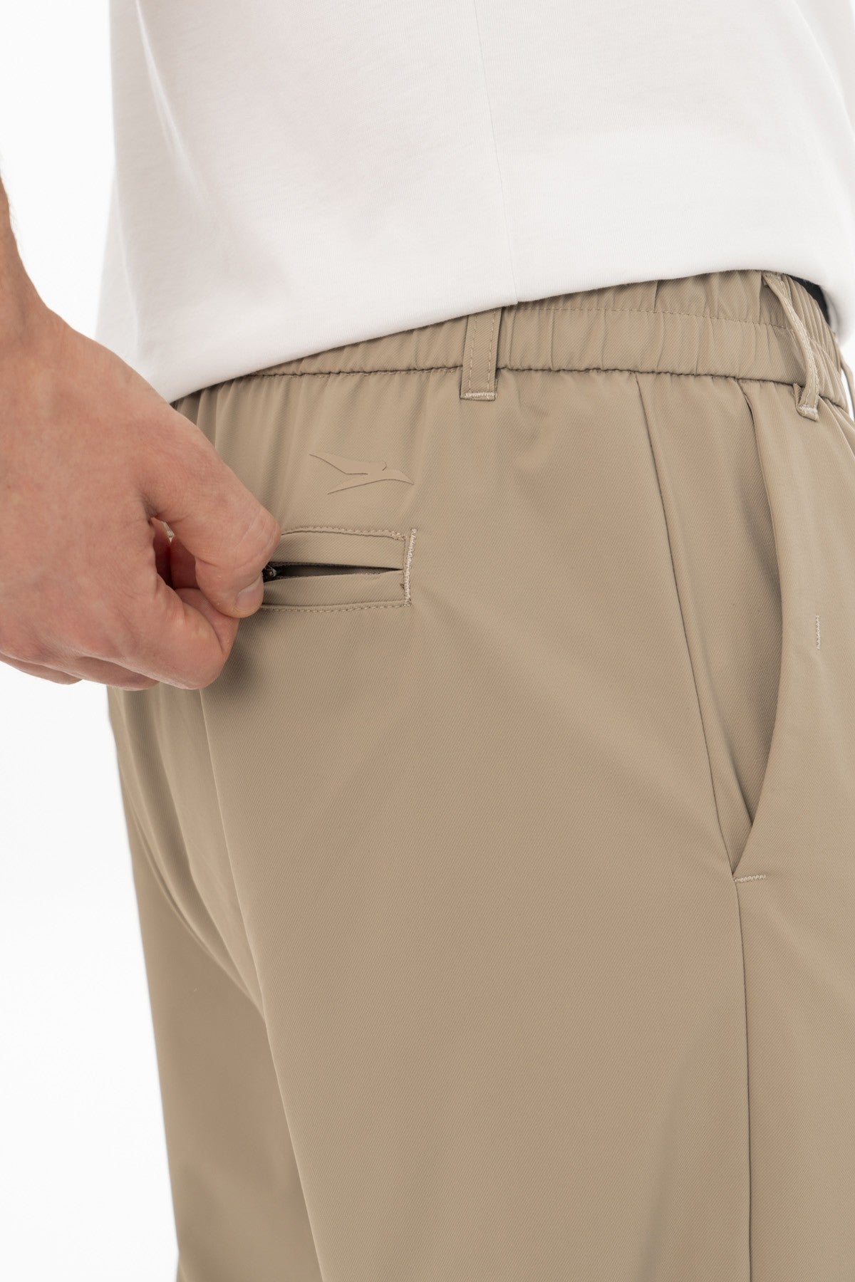 Regular Erkek Düz Paça Bej Pantolon