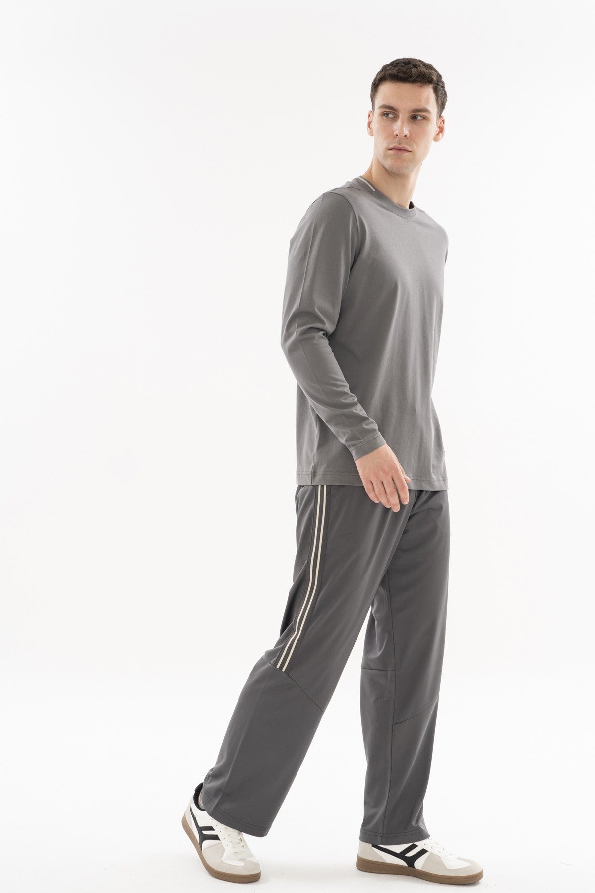 Comfort Erkek Bisiklet Yaka Antrasit Sweatshirt