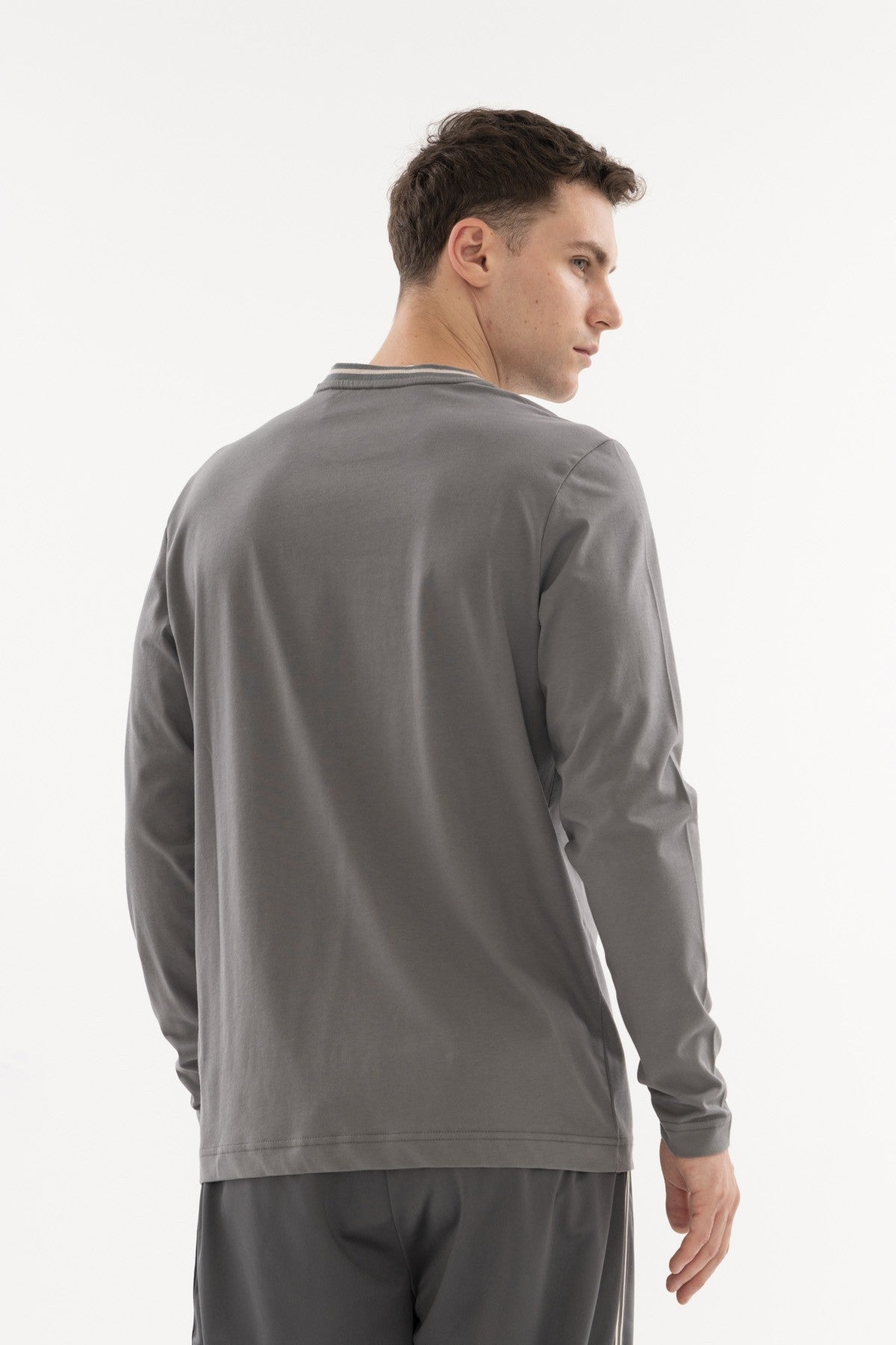 Comfort Erkek Bisiklet Yaka Antrasit Sweatshirt