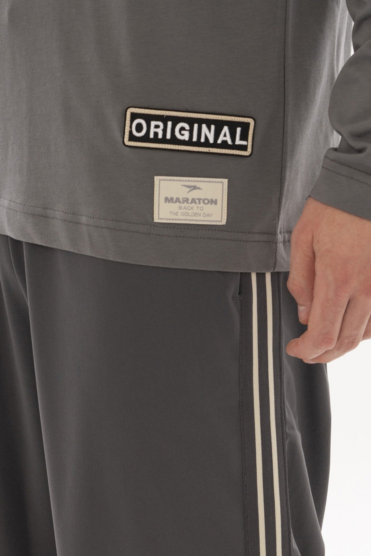 Comfort Erkek Bisiklet Yaka Antrasit Sweatshirt