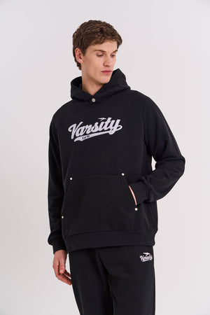 Comfort Erkek Kapüşonlu Siyah Sweatshirt