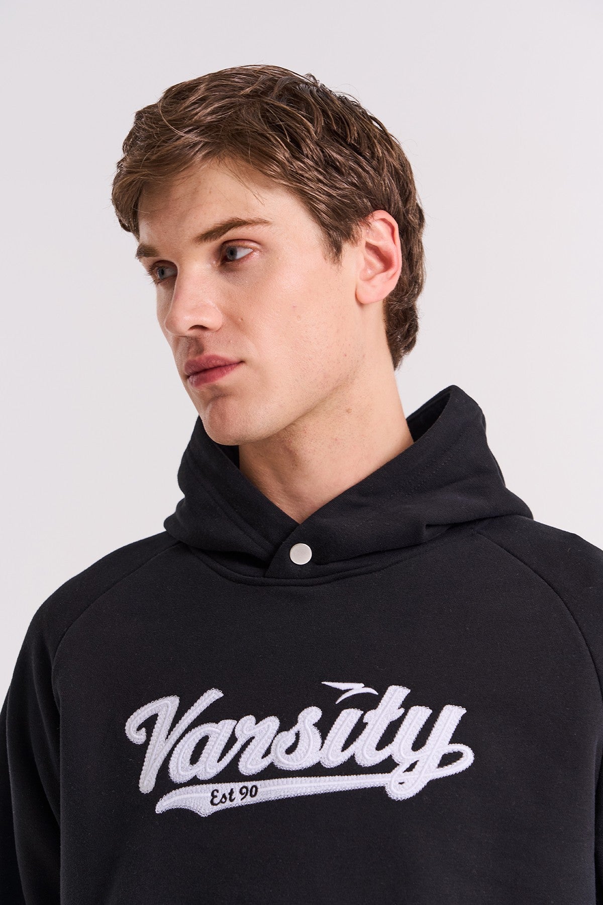 Comfort Erkek Kapüşonlu Siyah Sweatshirt