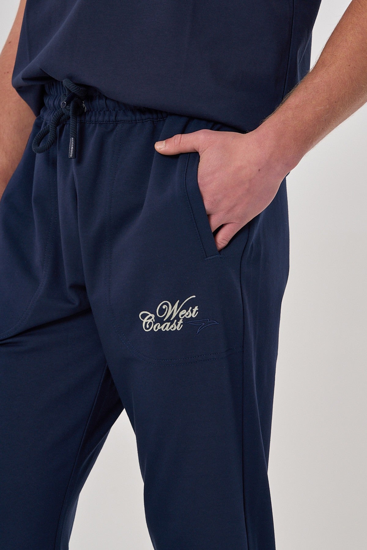 Relax-Fit Erkek Lacivert Eşofman Altı