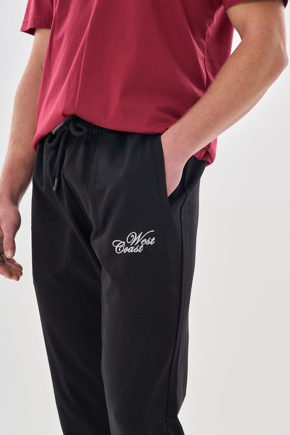 Relax-Fit Erkek Siyah Eşofman Altı
