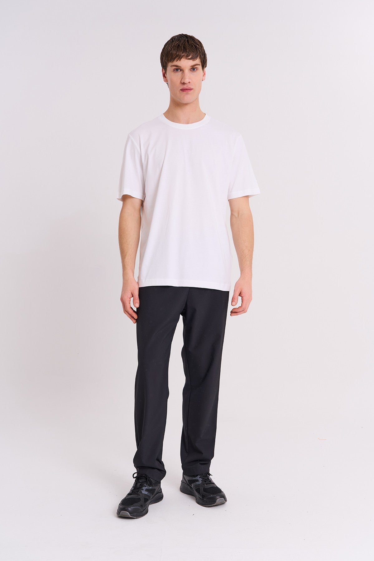 Comfort Erkek Bisiklet Yaka Beyaz T-shirt