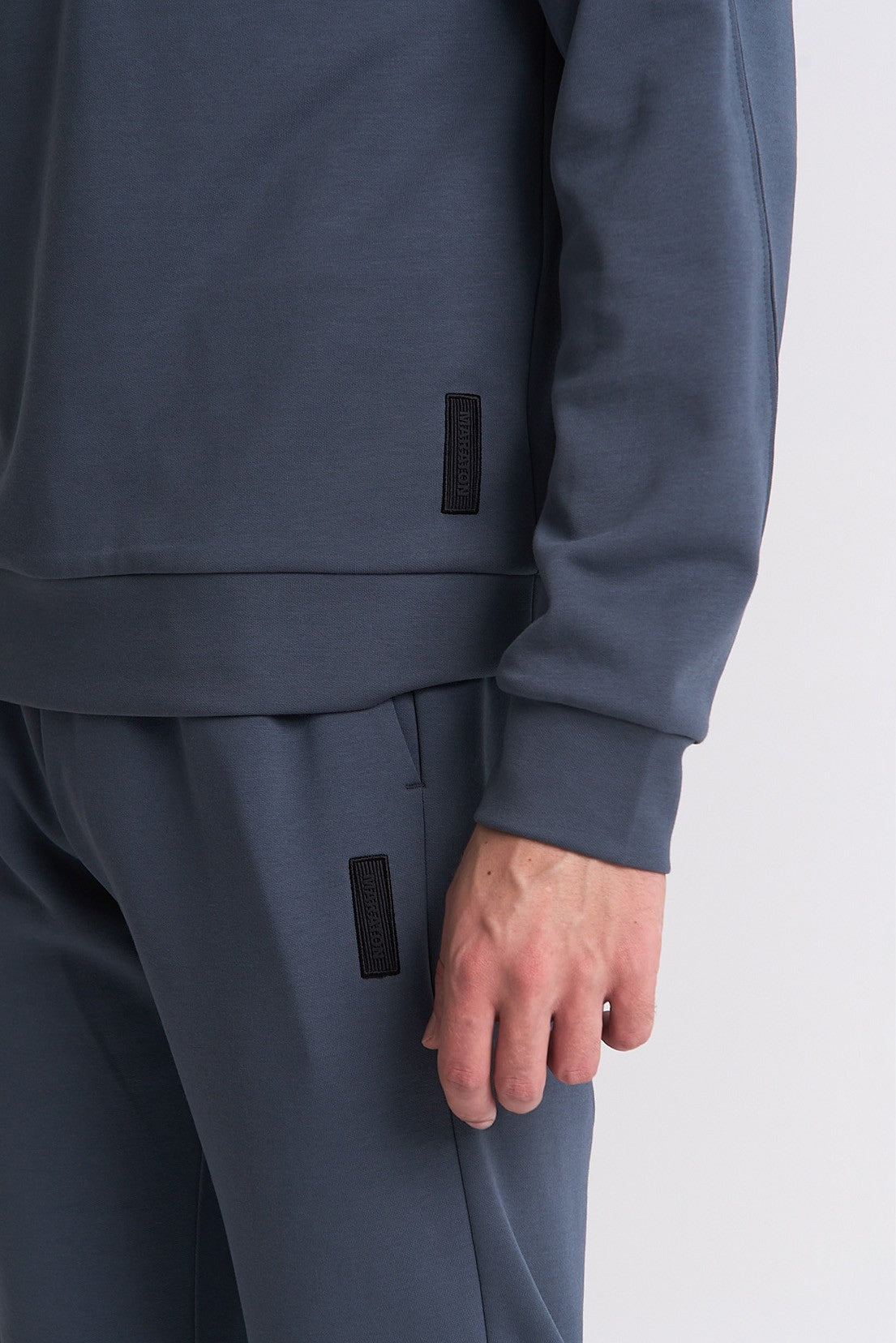 Erkek Bisiklet Yaka Koyu Gri Sweatshirt