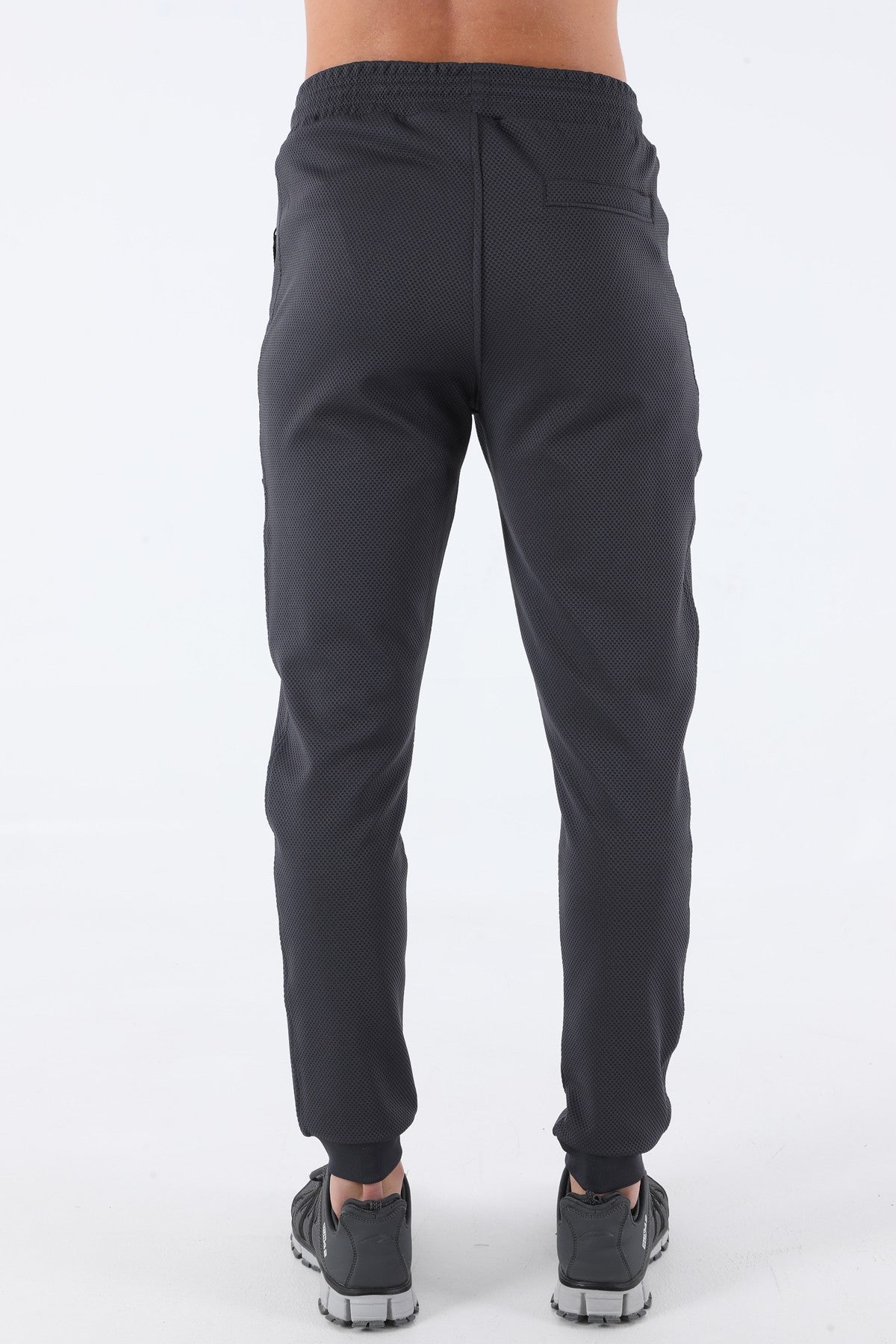 SlimFit Erkek Ribana Paça Antrasit Pantolon