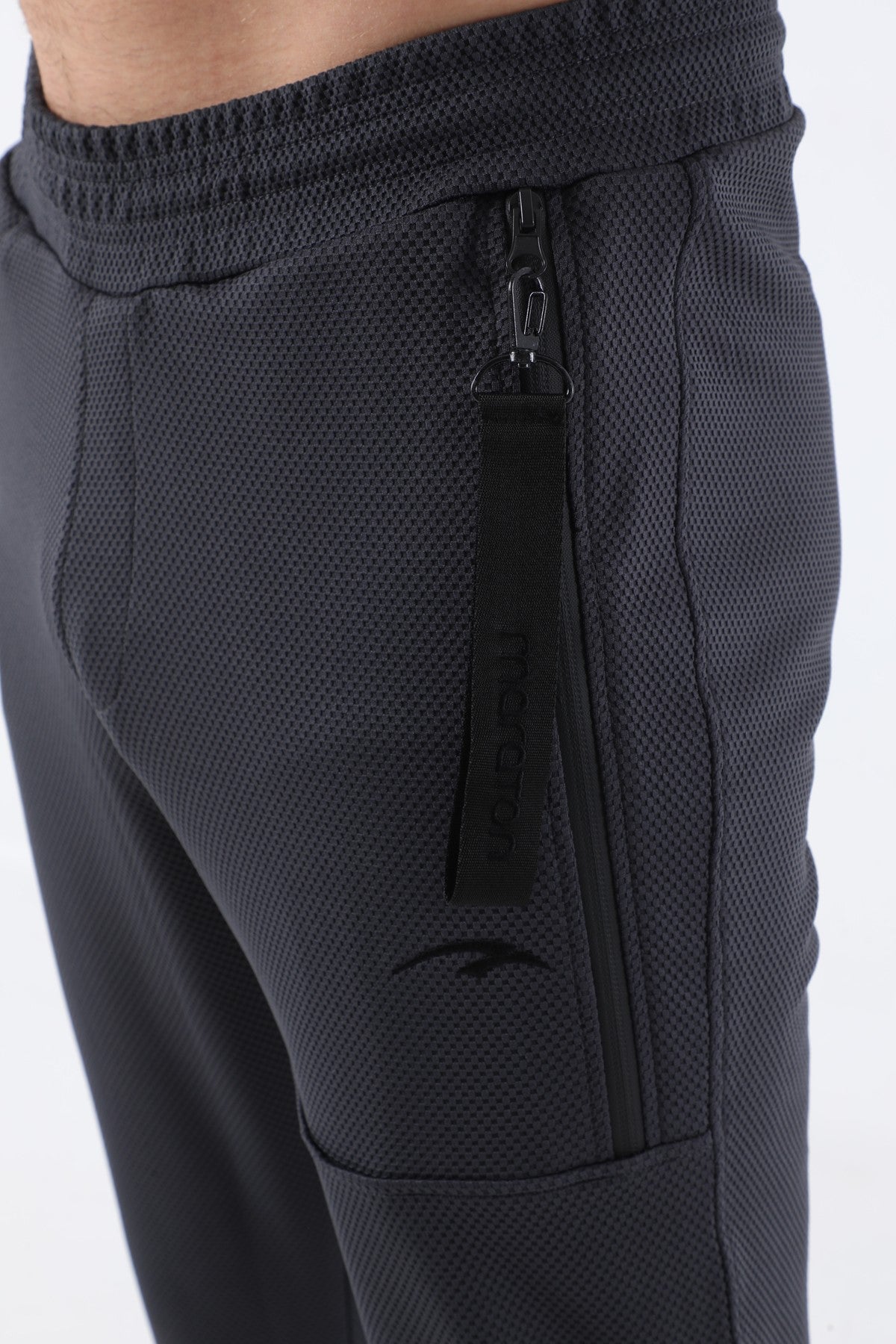 SlimFit Erkek Ribana Paça Antrasit Pantolon