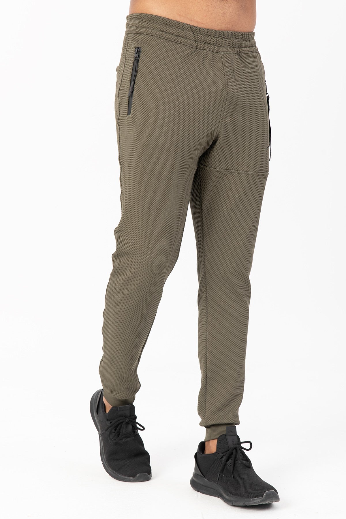 SlimFit Erkek Ribana Paça Haki Pantolon