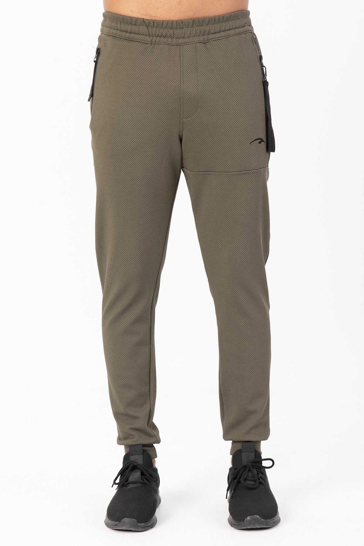 SlimFit Erkek Ribana Paça Haki Pantolon
