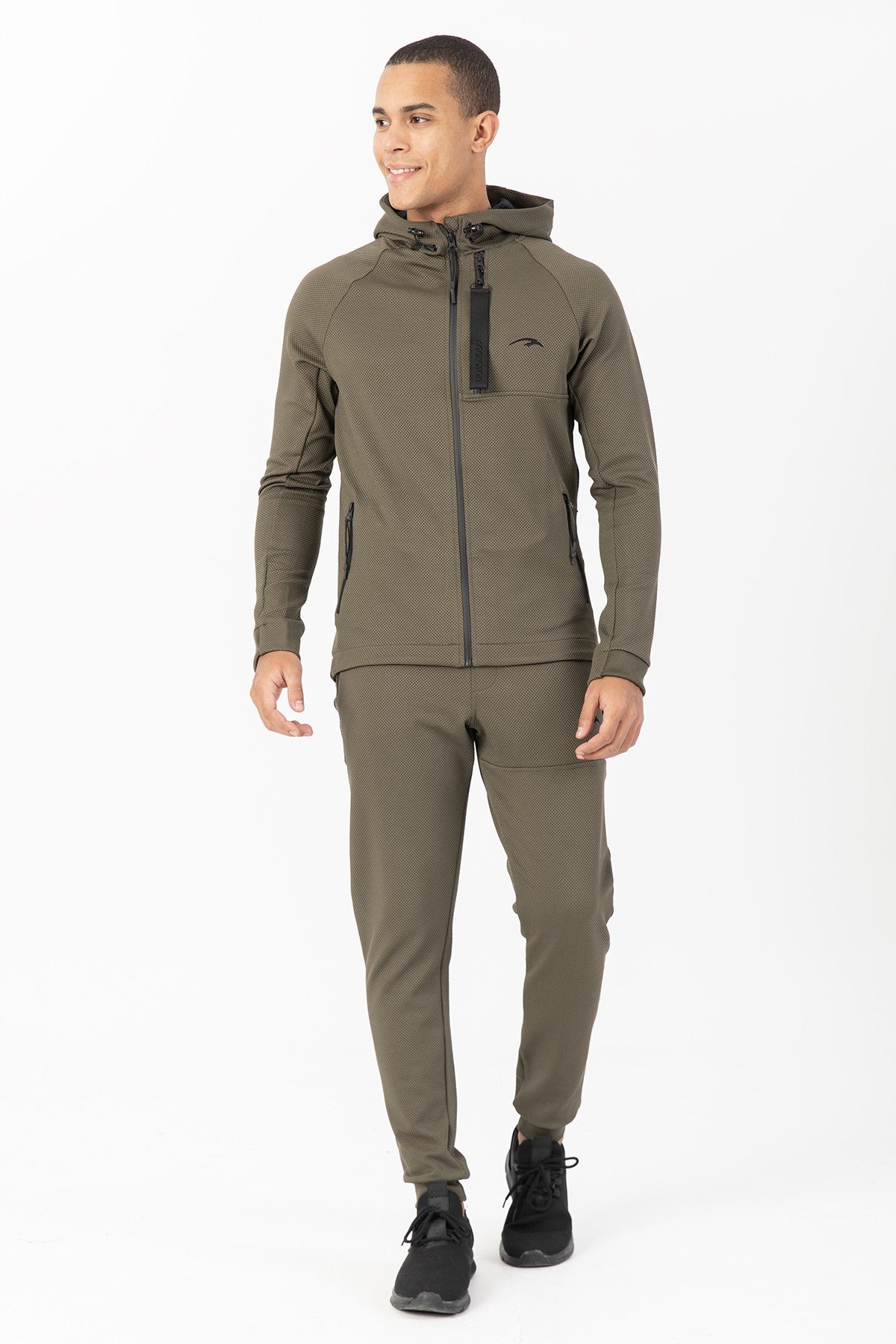 SlimFit Erkek Ribana Paça Haki Pantolon
