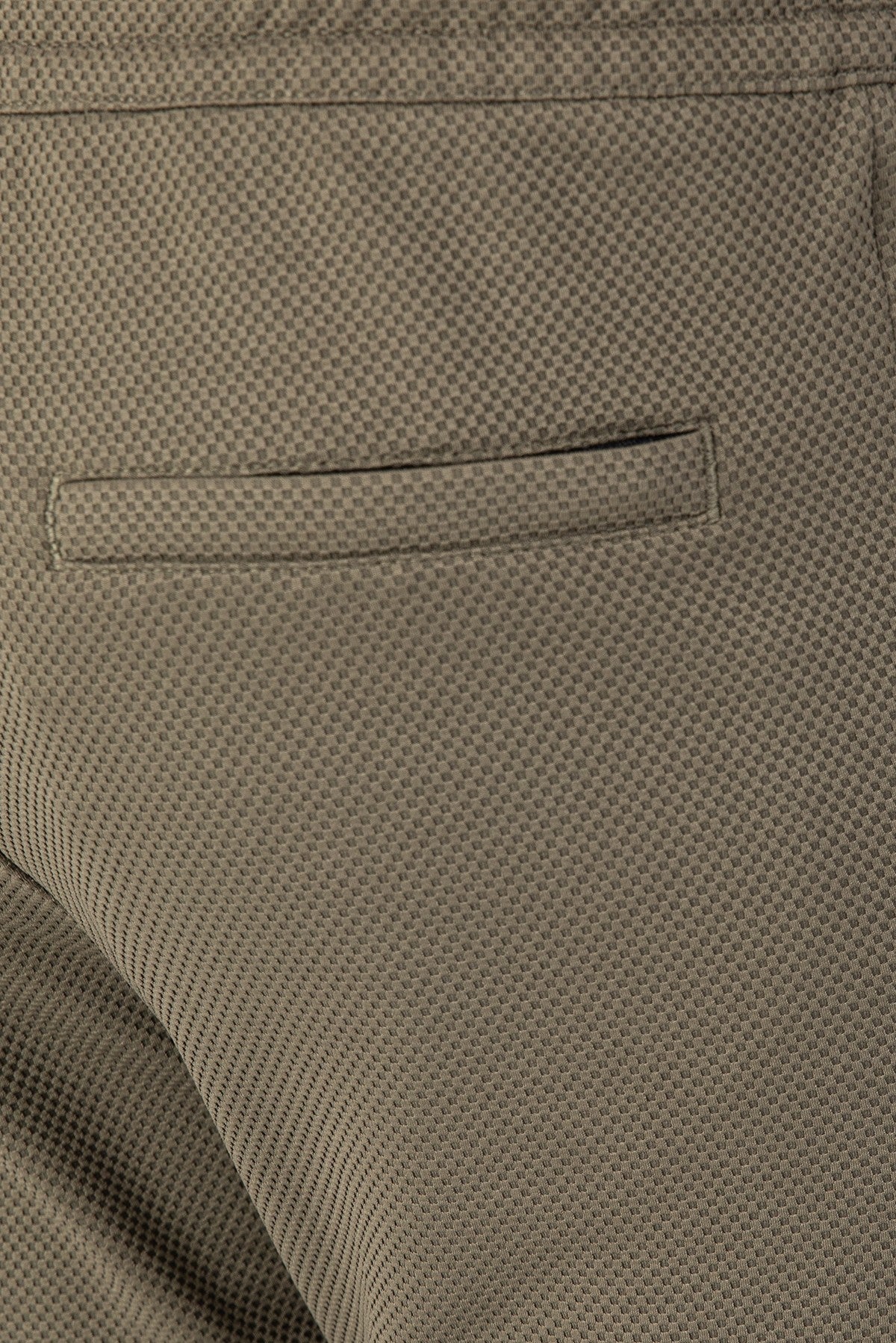 SlimFit Erkek Ribana Paça Haki Pantolon