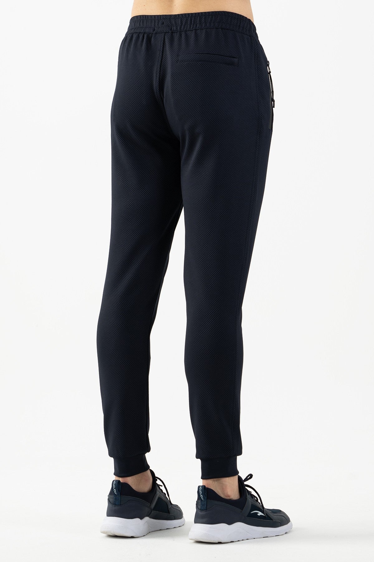 SlimFit Erkek Ribana Paça Lacivert Pantolon
