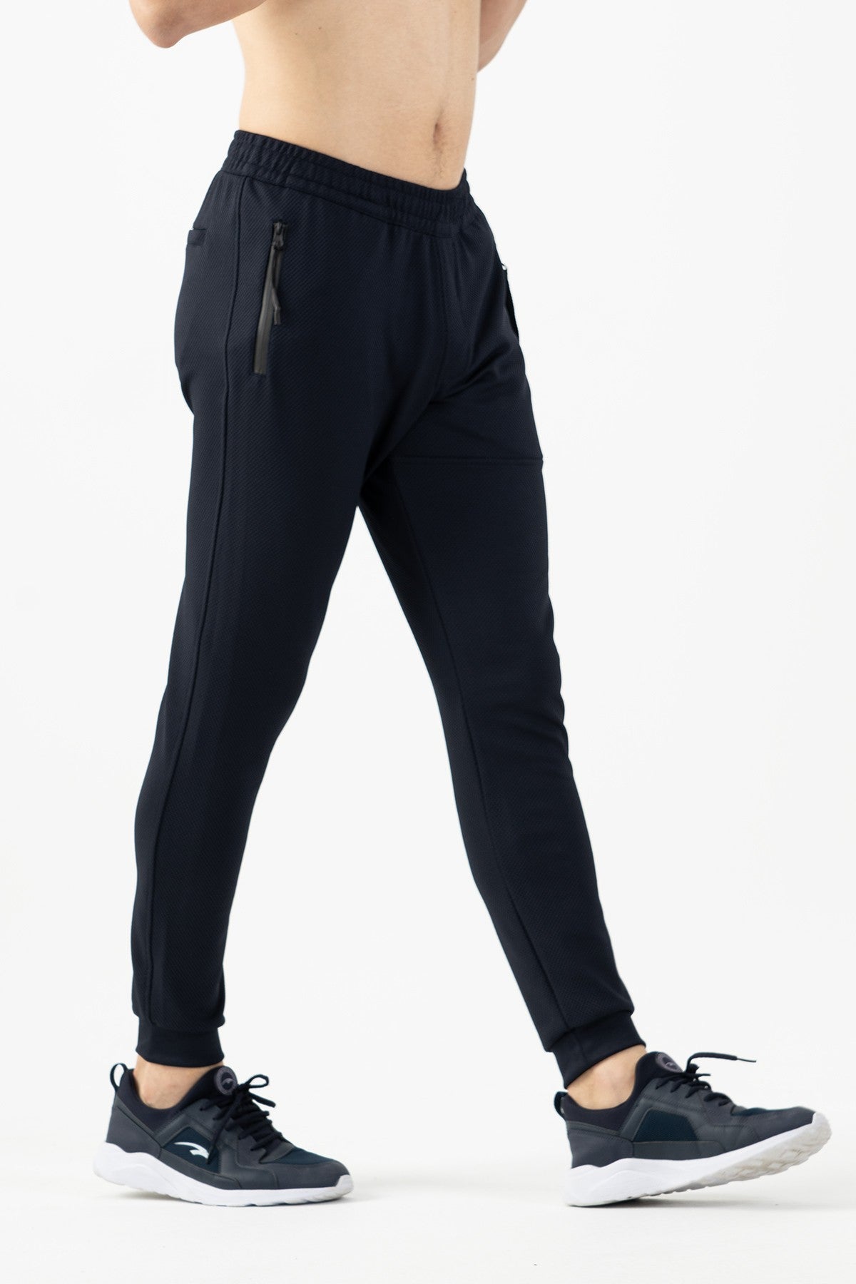 SlimFit Erkek Ribana Paça Lacivert Pantolon