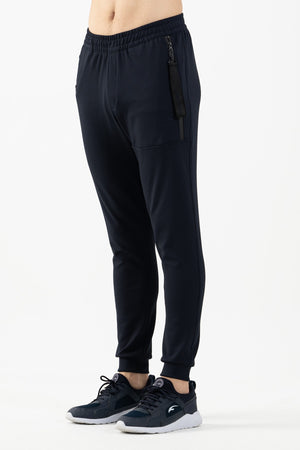 SlimFit Erkek Ribana Paça Lacivert Pantolon