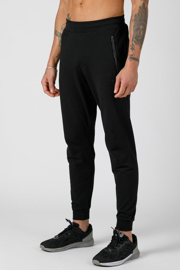 SlimFit Erkek Siyah Eşofman Altı