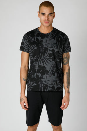 Regular Erkek Bisiklet Yaka Siyah T-shirt
