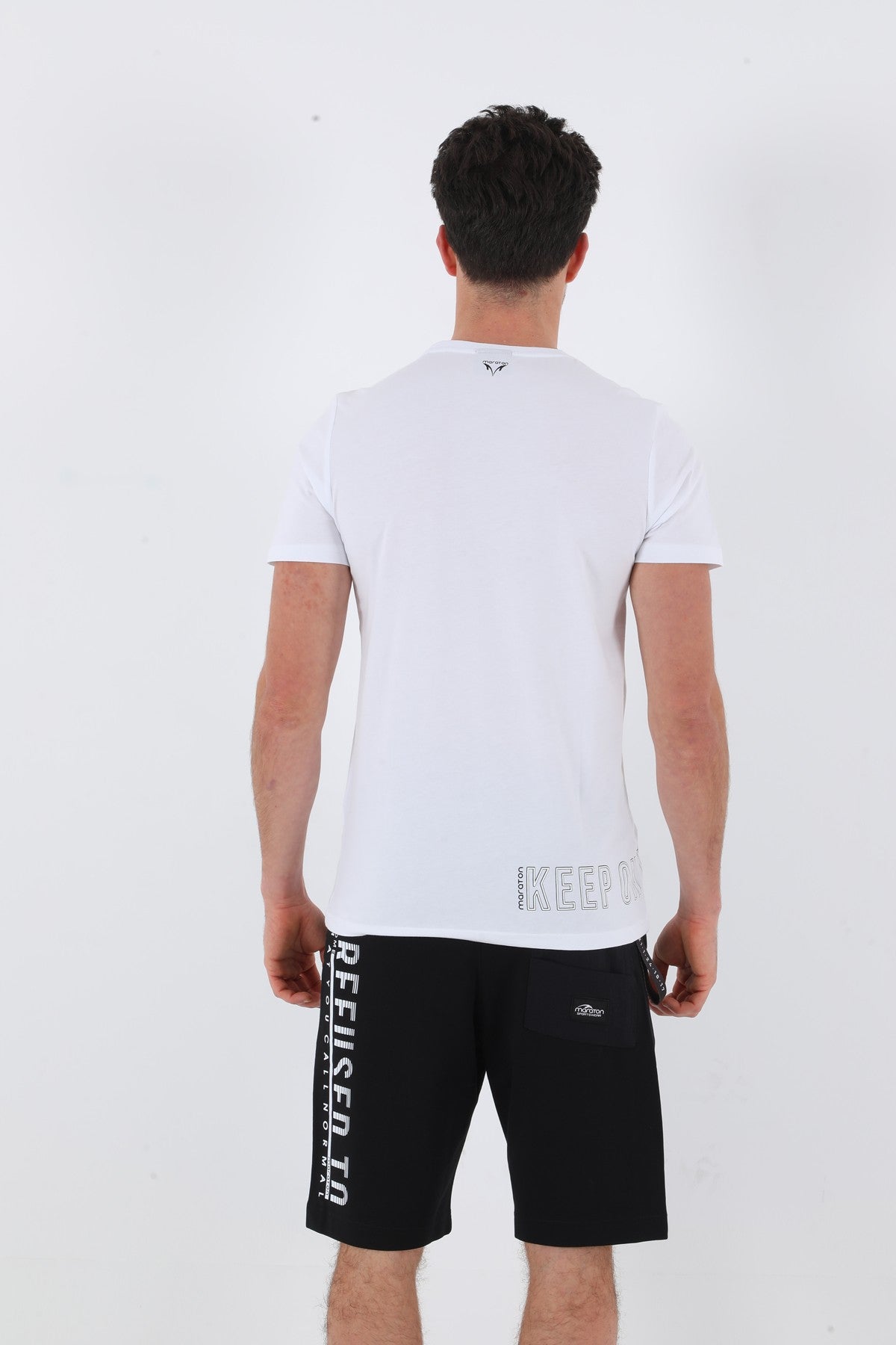 Regular Erkek Bisiklet Yaka Beyaz T-shirt