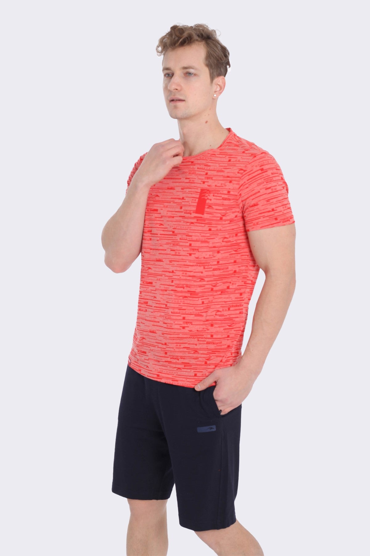 Regular Erkek Bisiklet Yaka Kırmızı T-shirt