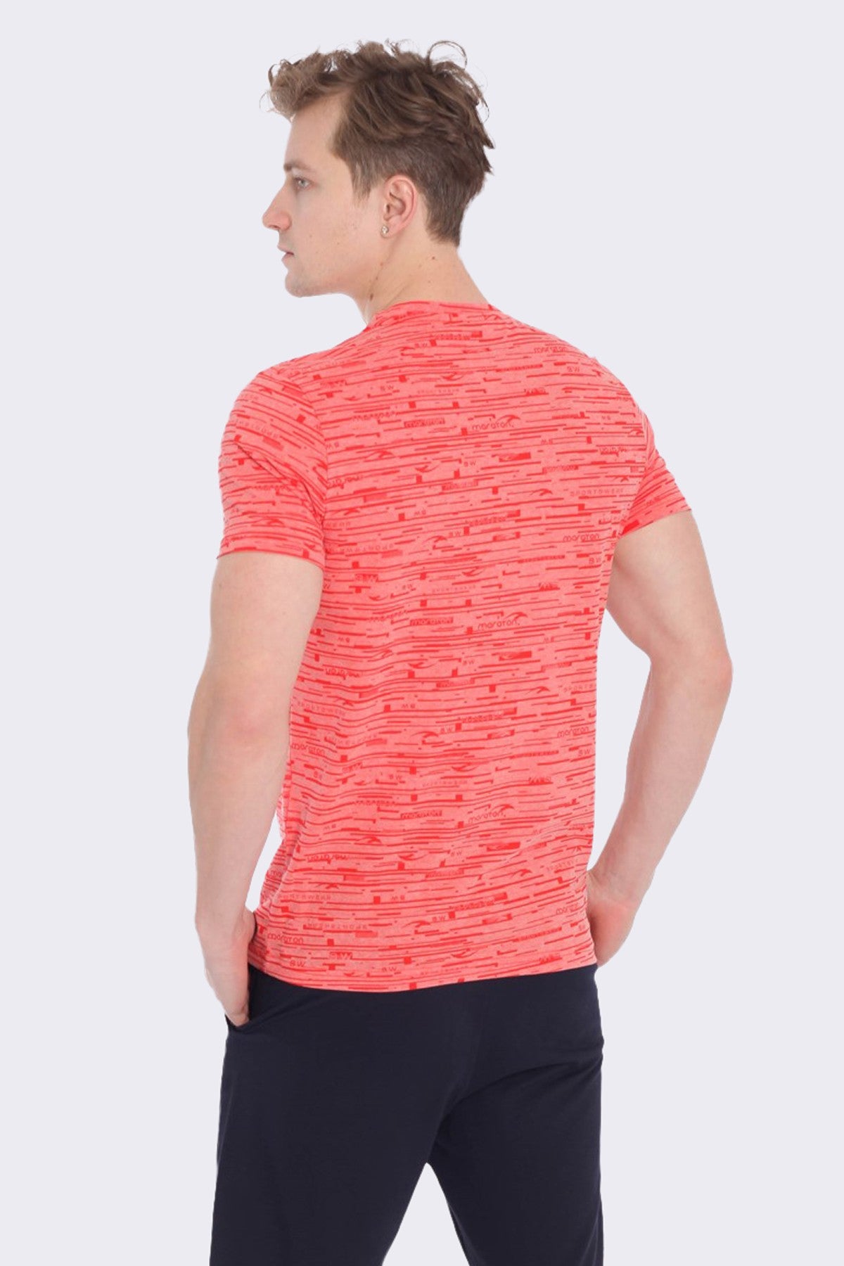 Regular Erkek Bisiklet Yaka Kırmızı T-shirt
