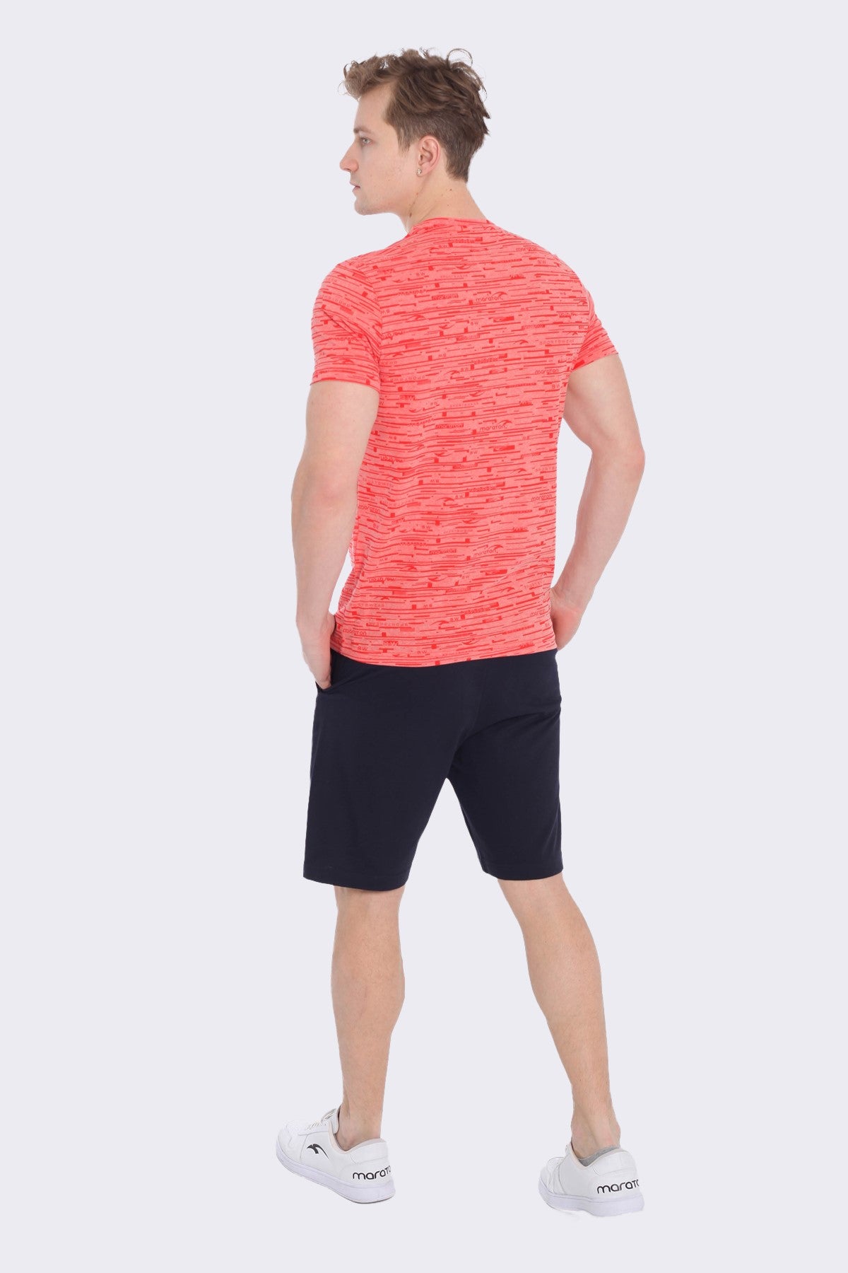 Regular Erkek Bisiklet Yaka Kırmızı T-shirt