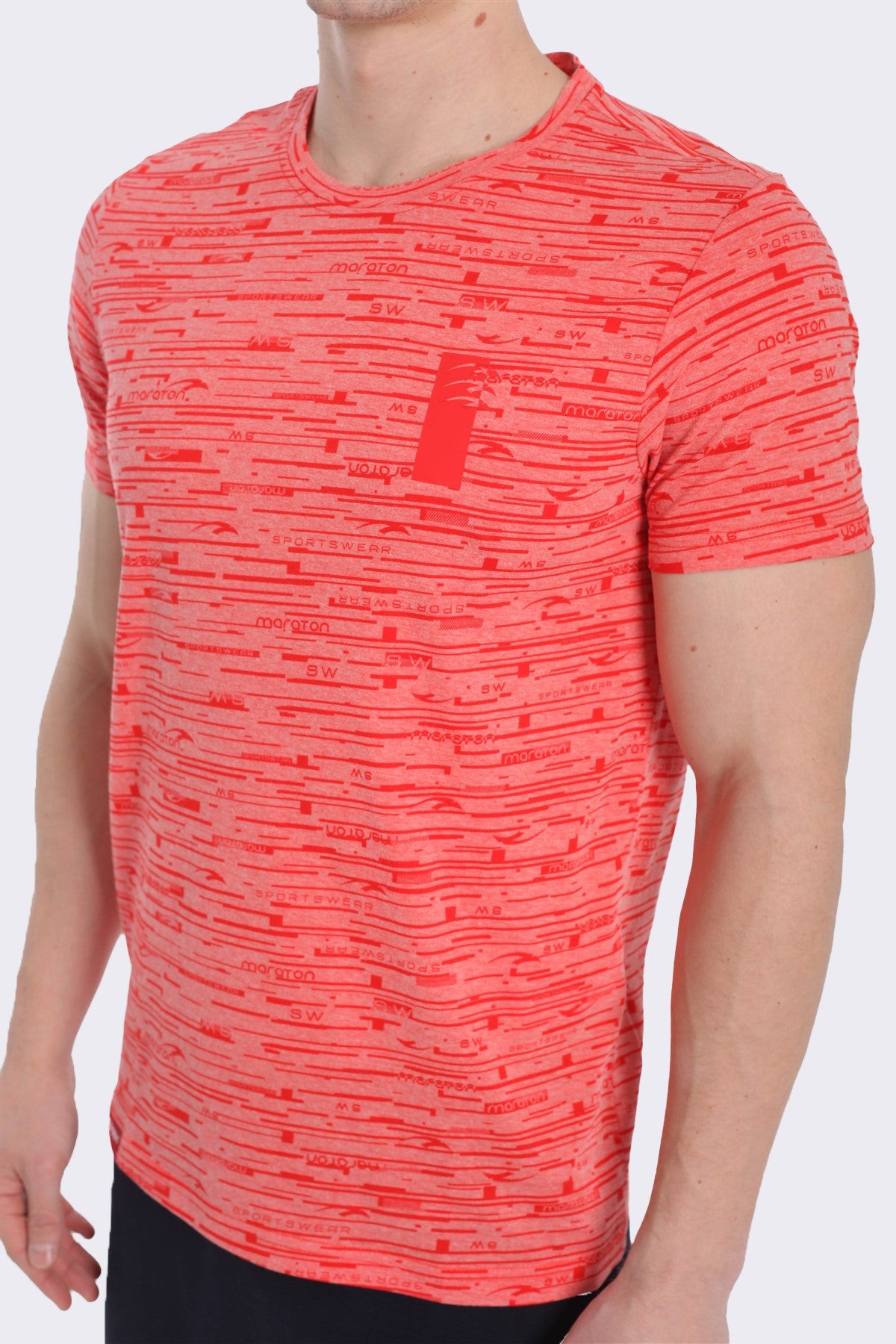 Regular Erkek Bisiklet Yaka Kırmızı T-shirt