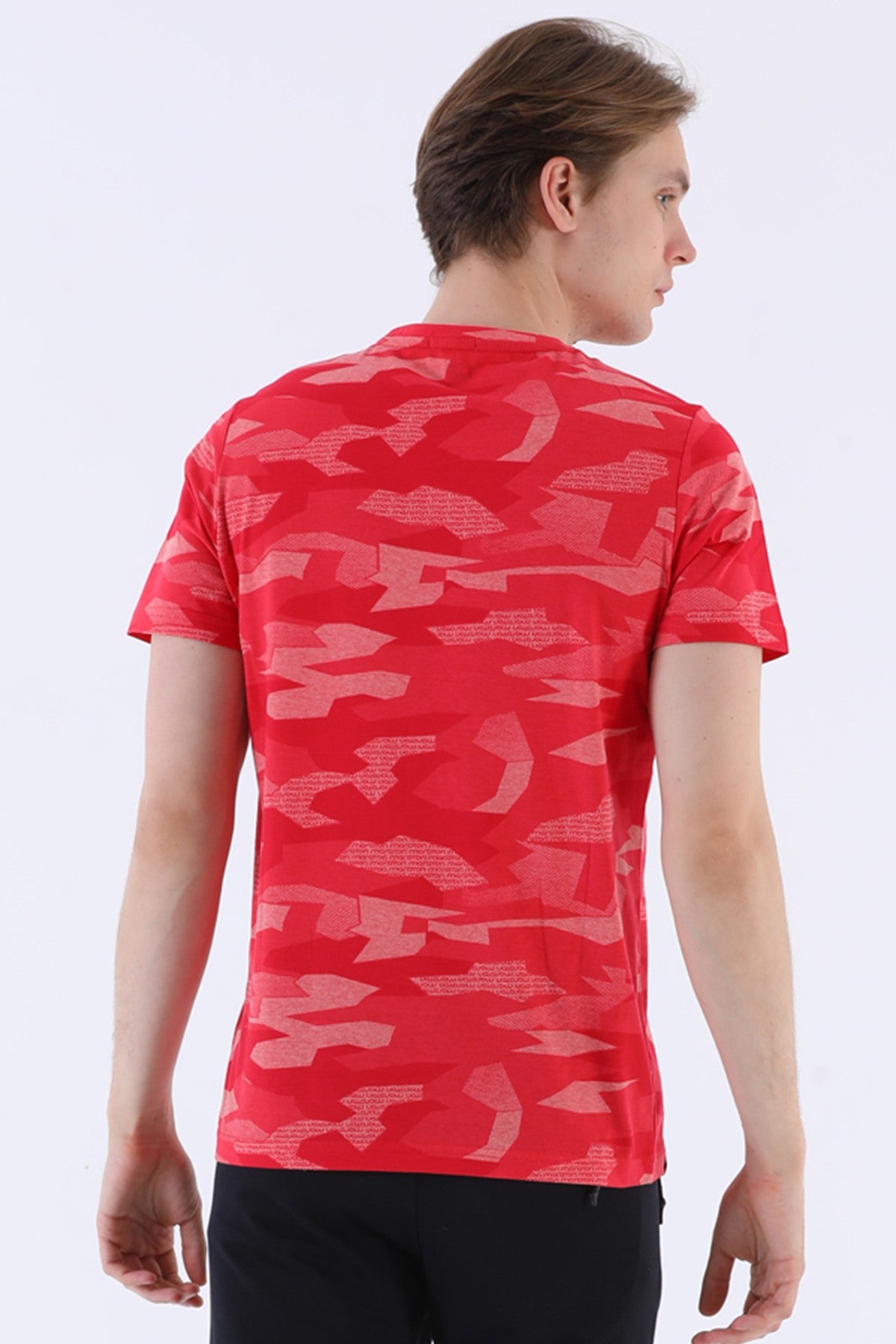 Regular Erkek Bisiklet Yaka Kırmızı T-shirt