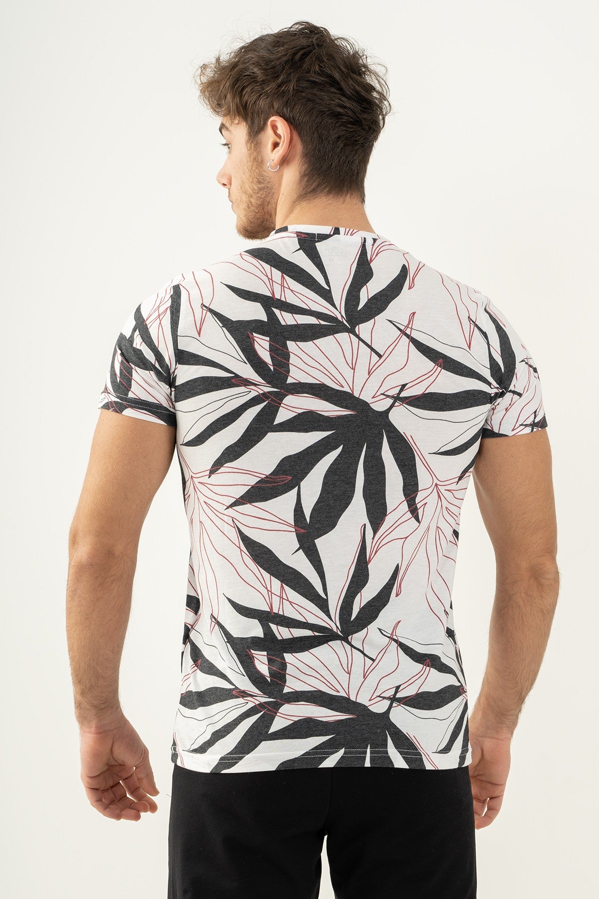 Regular Erkek Bisiklet Yaka Beyaz T-shirt