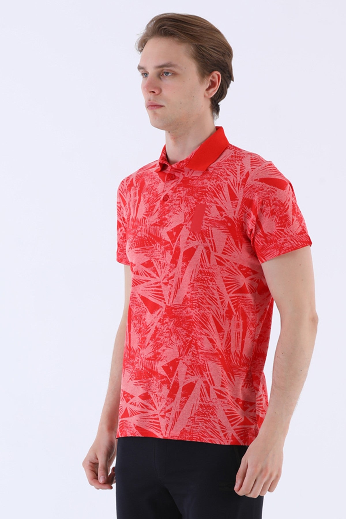 Regular Erkek Polo Yaka Kırmızı T-shirt